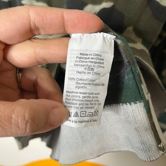 J.Crew Mercantile Camouflage Sweater Womens Small Long Sleeve Pullover Knit - Picture 4 of 4